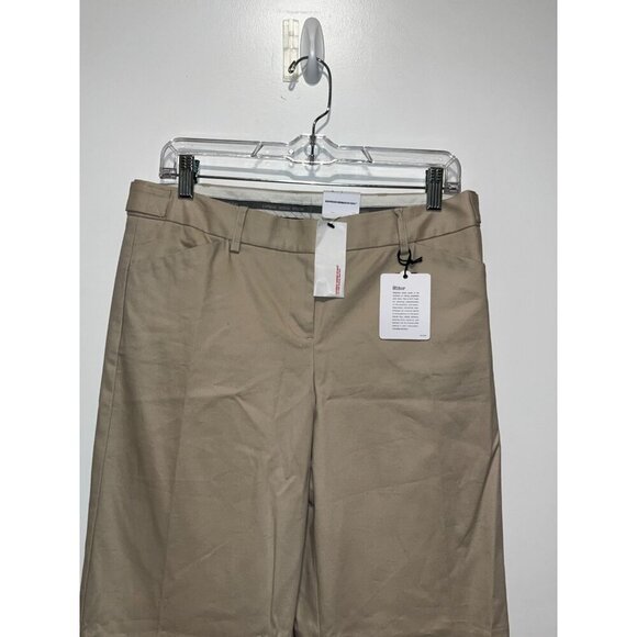 NWT Express Design Studio Beige Wide Leg Dress Khaki Women's Pants Size 8 - Picture 2 of 12